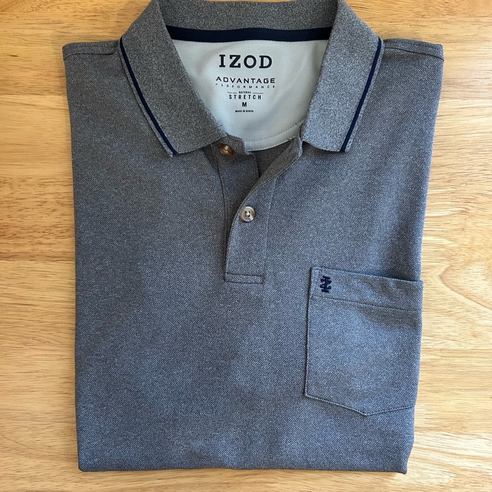 Izod Men's Charcoal Polo Shirt